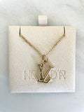 LV Logo Necklace- GOLD