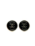 CC Paris Small Stud Earrings- BLACK