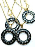 LV Ring Necklace- BLACK