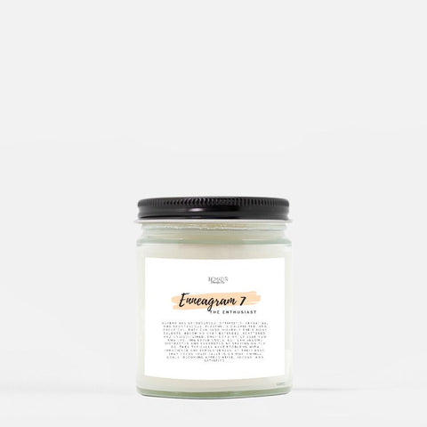 Enneagram 7 Candle (Hand Poured 9 oz.)