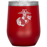 Marine Corps Emblem Wine Tumbler