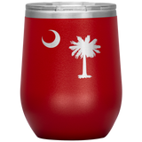 South Carolina Flag Wine Tumbler