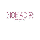 "NOMAD'R- BURGUNDY" Stickers