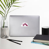 "MOUNTAIN- BURGUNDY" Stickers