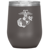 Marine Corps Emblem Wine Tumbler