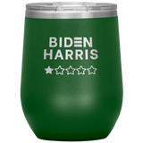Biden-Harris 1 Star Review Wine Tumbler