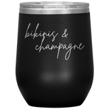 Bikinis & Champagne Wine Tumbler