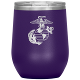 Marine Corps Emblem Wine Tumbler