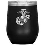 Marine Corps Emblem Wine Tumbler