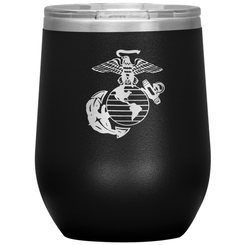 Marine Corps Emblem Wine Tumbler