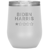 Biden-Harris 1 Star Review Wine Tumbler