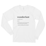 "Wanderlust Definition" Unisex Long sleeve t-shirt
