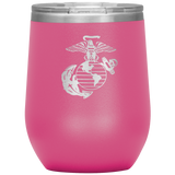 Marine Corps Emblem Wine Tumbler