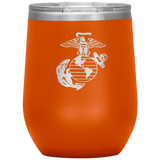 Marine Corps Emblem Wine Tumbler