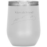 Kiawah Island Map Wine Tumbler