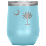 South Carolina Flag Wine Tumbler