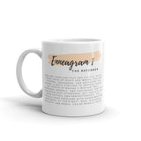 "Enneagram 1- The Reformer" White glossy mug