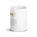 Enneagram 3 White glossy mug