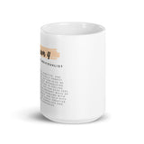 Enneagram 4 White glossy mug