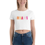 "Miami- YELLOW" Women’s Crop Tee