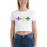 "Mardi Gras" Women’s Crop Tee
