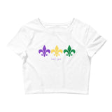 "Mardi Gras" Women’s Crop Tee