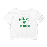 "Kiss Me I'm Irish" Women’s Crop Tee