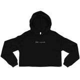 "Lake Norman- AQUA" Crop Hoodie