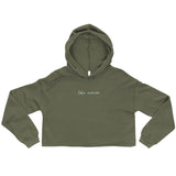 "Lake Norman- AQUA" Crop Hoodie