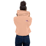 "Apres Ski- BURGUNDY" Crop Hoodie