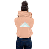 "Mountain- AQUA" Crop Hoodie