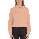 "Lake Norman- BURGUNDY" Crop Hoodie