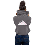 "MOUNTAIN- PINK" Crop Hoodie