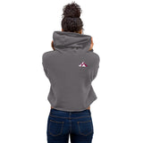 "Apres Ski- BURGUNDY" Crop Hoodie