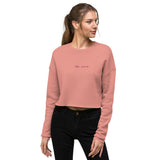 "Lake Norman- BURGUNDY" Crop Sweatshirt
