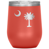 South Carolina Flag Wine Tumbler
