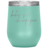 Bikinis & Champagne Wine Tumbler