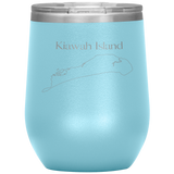 Kiawah Island Map Wine Tumbler