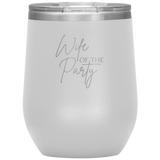 Wife of the Party Wine Tumbler