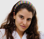 Mardi Gras Colors Beaded Headband