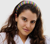 Mardi Gras Colors Beaded Headband