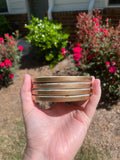 Beach Life Stripe Ceramic Resin Coasters- Set of 4