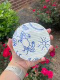 Blue Sea Life Coasters- Set of 4