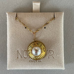 CC Pearl Ring Necklace- GOLD