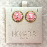 CC Small Classic Stud Earrings-PINK