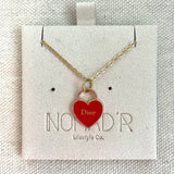 CD Dainty Heart Pendant Necklace