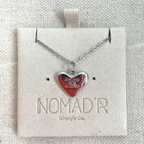 Celine Heart Necklace- SILVER