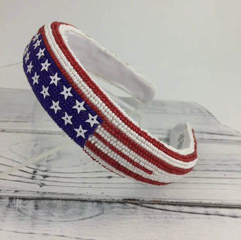 American Flag Headband
