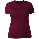 "Lake Norman- NAVY" Ladies' Boyfriend T-Shirt