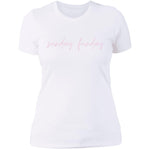 "Big Sunday Funday- PINK" Ladies' Boyfriend T-Shirt